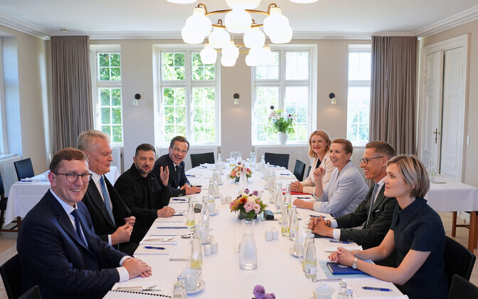 The Baltic and Nordic countries met with Ukrainian President Volodymyr Zelenskyy in Copenhagen, Denmark on September 3, 2025.