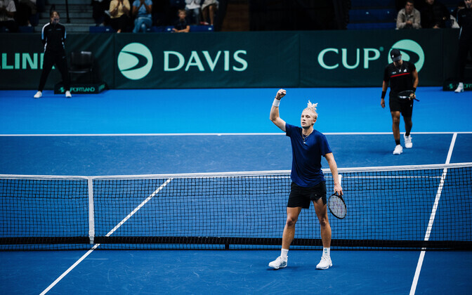 Estonia-Mexico Davis Cup tennis clash at the Kalev Sport Hall in Tallinn, Friday, September 12, 2025.