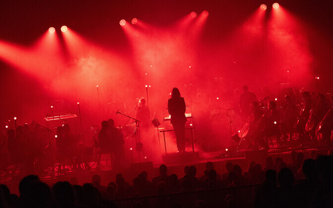 Sigur Rós and the Tallinn Chamber Orchestra in concert at the Alexela Hall in Tallinn, Friday, September 19, 2025.