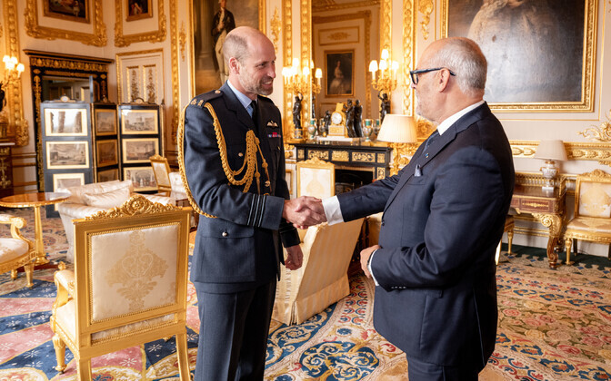 President Alar Karis met with Prince William at Windsor Castle on October 8, 2025.