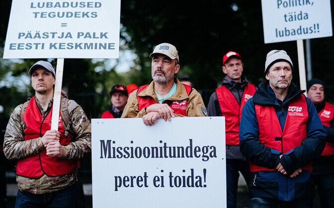 Õpetajate ja päästjate meeleavaldus