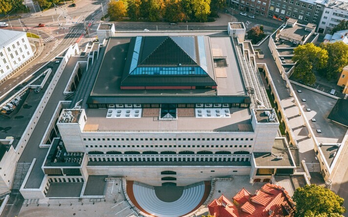 The National Library of Estonia (Rahvusraamatukogu), in Tallinn.