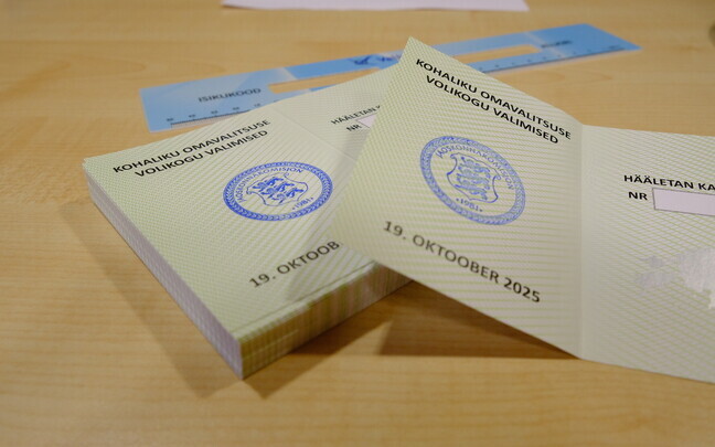 KOV valimised valimisjaoskonnas. Oktoober 2025.