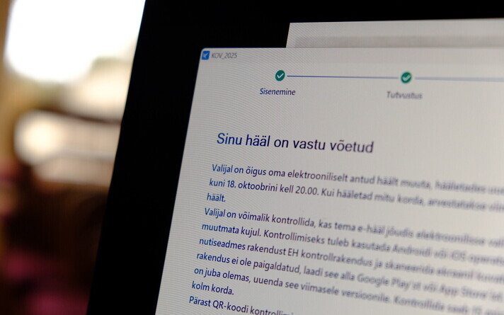 E-hääletamine KOV valimistel.