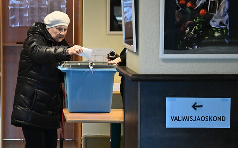 День выборов в Нарве.