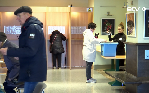 Избирательный участок в Нарве.