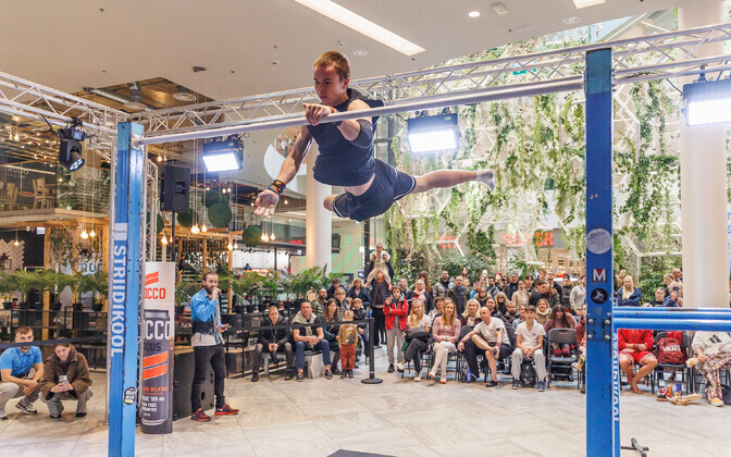 Estonian calisthenics championships at the T1 center.