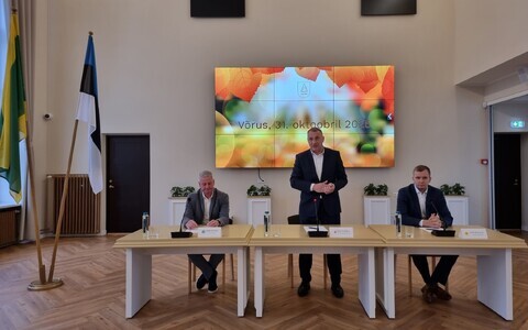 Подписание коалиционного соглашения в Выру.