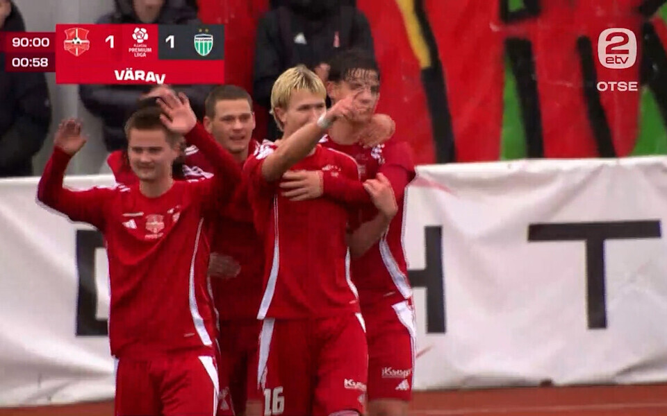 Harju JK Laagri läks Premium liiga viimases voorus Levadia vastu esimesel üleminutil juhtima