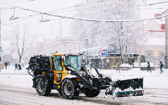 Lumi Tallinnas. Pilt on illustratiivne.