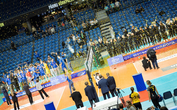 Võrkpalli Eesti karikafinaalide autasustamine