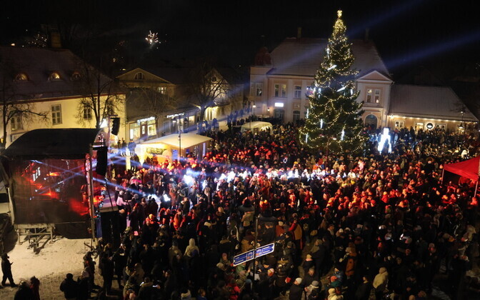 Встреча Нового года в Курессааре.