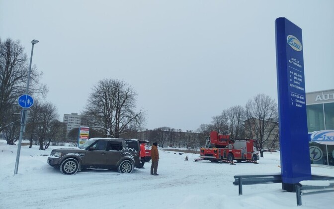 Место происшествия в Нарве.