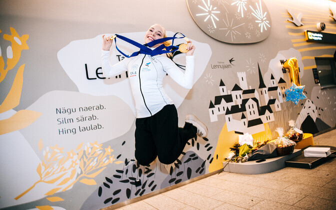 Нина Петрыкина и Михаил Селевко вернулись в Таллинн после чемпионата Европы в Шеффилде.