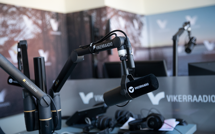 Vikerraadio studio.