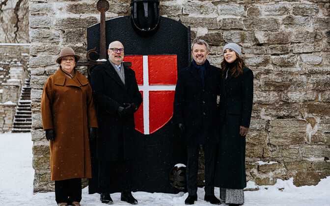 Королевская чета Дании в Саду датского короля.