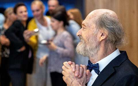 Arvo Pärdi õnnitlemine Pärdi keskuses