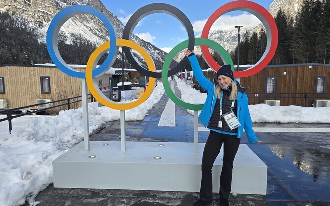 Дарта Зунте в Олимпийской деревне.