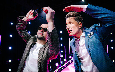 Ведущие Eesti Laul 2026 – певец Korea и Карл-Эрик Таукар.