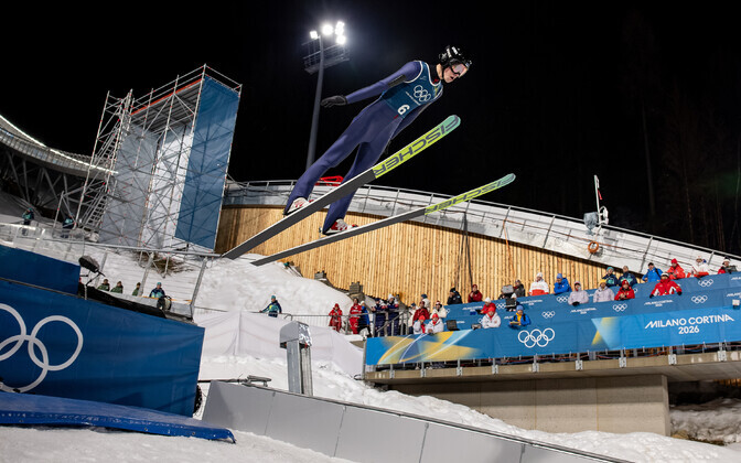 Kaimar Vagul meeste normaalmäe esimesel treeningul