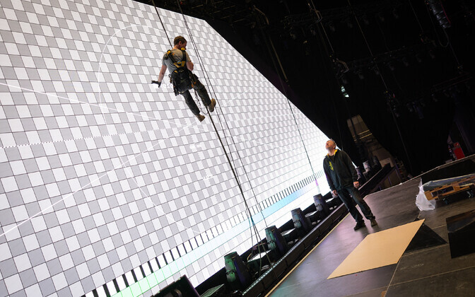 В Unibet Arena началось строительство сцены для финала Eesti Laul 2026.