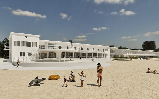 Победитель архитектурного конкурса на проектирование расширения пляжного здания в Пярну.