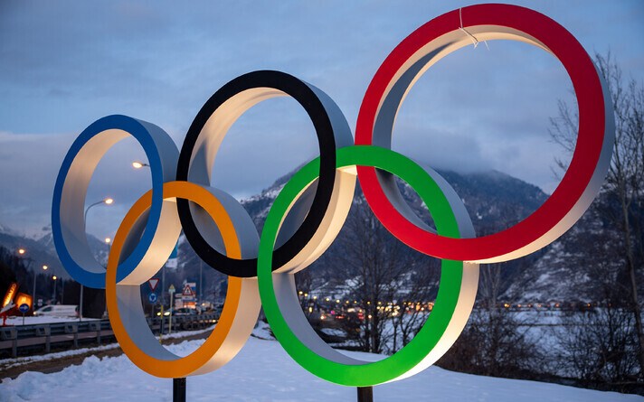 Olümpiarõngad Predazzos