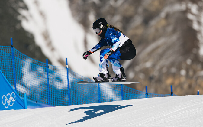 Май Брит Тедер в сноуборд-кроссе на Олимпиаде-2026.