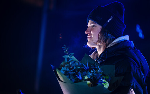 Торжественная встреча олимпийского медалиста Хенри Сильдару.