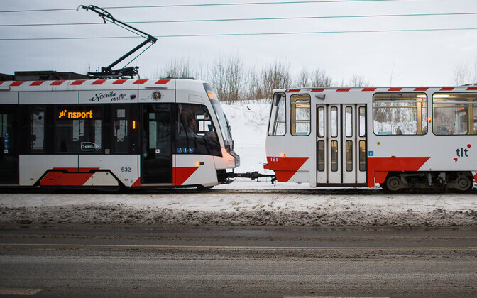 Freezing rain brings Tallinn trams to a standstill, Thursday, February 26, 2026.