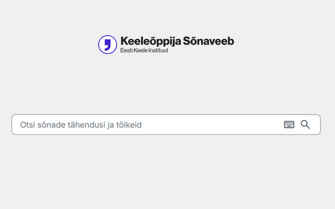 Keeleõppija Sõnaveeb