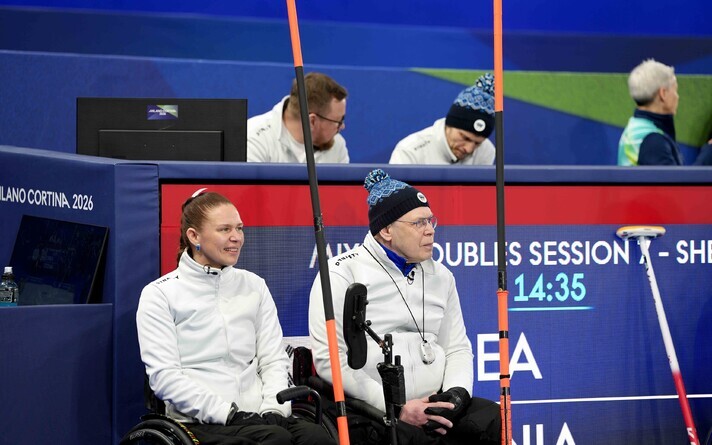 Milano Cortina paralümpiamängud. Segapaaride ratastoolikurling Eesti - Lõuna-Korea