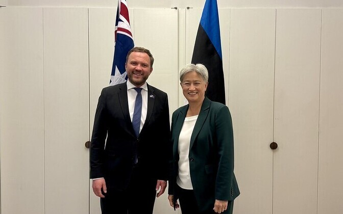 Minister of Foreign Affairs Margus Tsahkna meets with his Australian counterpart Penny Wong.