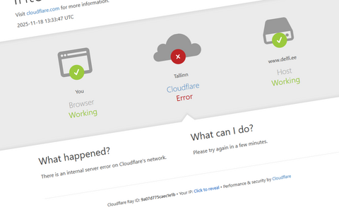 Mullused rikked näitasid, et vahendusteenuse ostnud veebileht igal hetkel Cloudflare'ile loota ei saa.
