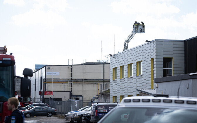 Возгорание на территории Wolf Group на улице Суур-Паала.