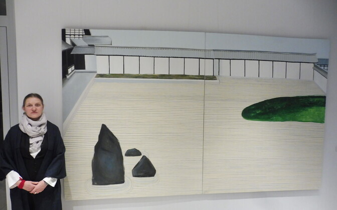 Ангела Сооп открыла в Кадриоргской галерее персональную выставку.