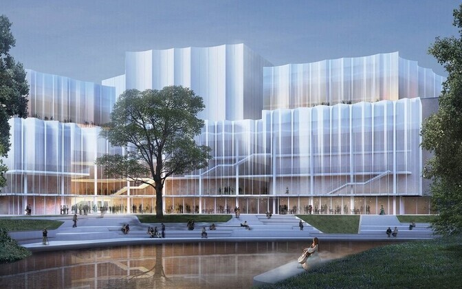 Победитель архитектурного конкурса эскизов Рижской филармонии – проект Baltic Shine.