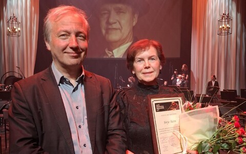 Eesti Sümfooniaorkestrite Liidu juhatuse esimees Jüri-Ruut Kangur ja Sirje Rein