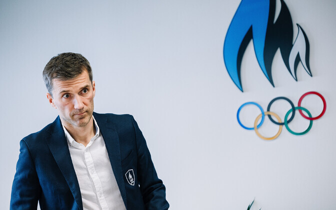 Кристо Тохвер на пресс-конференции ЭОК.