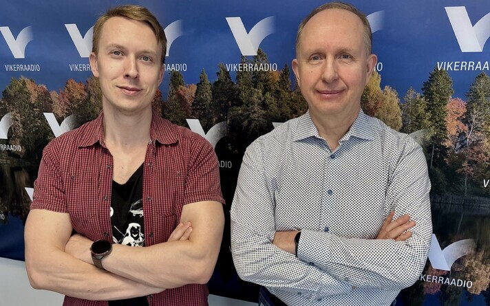 Veli Rajasaar ja Indrek Jakobson Vikerraadio saates 