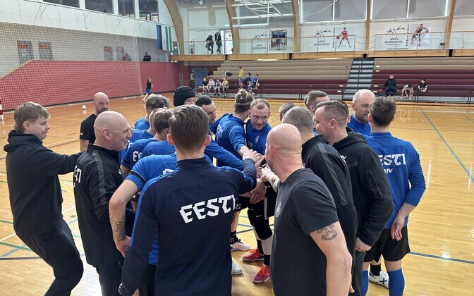 Eesti saalijalgpallikoondise treening, 09.04.2026, Jõhvi.