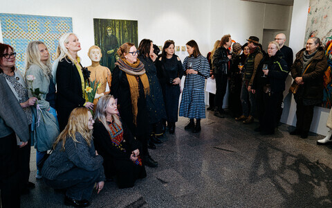 Naiskunstnike rühmituse Fööniks näituse avamine Vabaduse galeriis