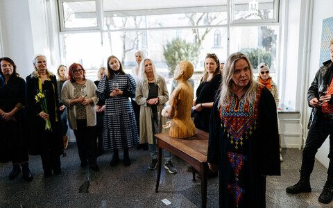 The Estonian women's artist collective Phoenix opened new show in Tallinn's Vabaduse Gallery. April 2026.