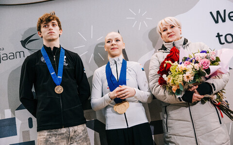 Mihhail Selevko, Niina Petrõkina ja Svetlana Varnavskaja tänavuselt EM-ilt naastes