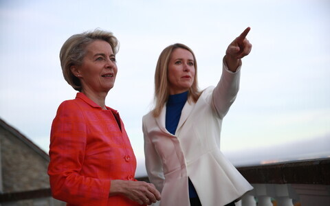 Глава Еврокомиссии Урсула фон дер Ляйен (слева) и Кая Каллас.