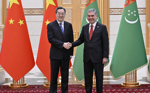 Вице-премьер Китая Дин Сюэсян и президент Туркменистана Гурбангулы Бердымухамедов.