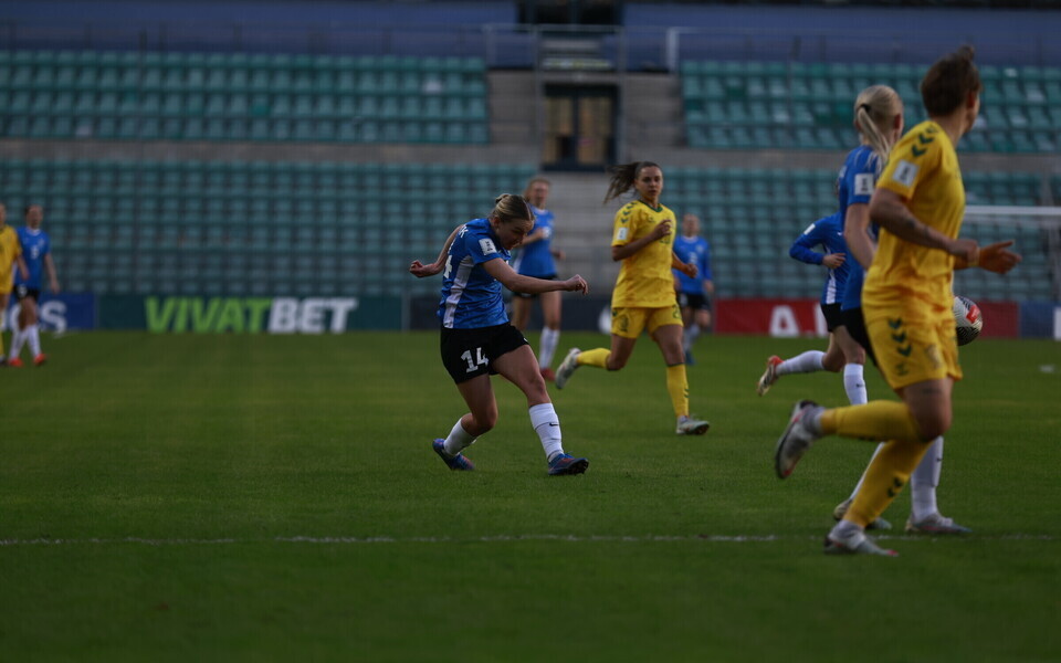 Naiste jalgpalli MM-valikturniir: Eesti - Leedu