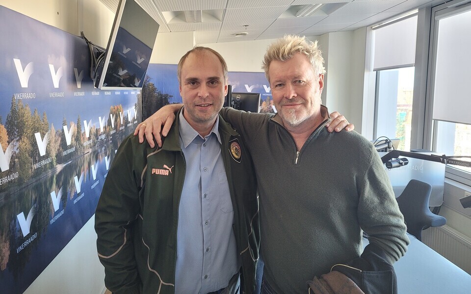 A-Ha liige Magne Furuholmen ja Sten Teppan Vikerraadios