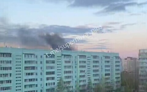 Сызранский нефтеперерабатывающий завод после атаки украинских беспилотников.