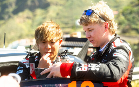 Takamoto Katsuta ja Kalle Rovanperä